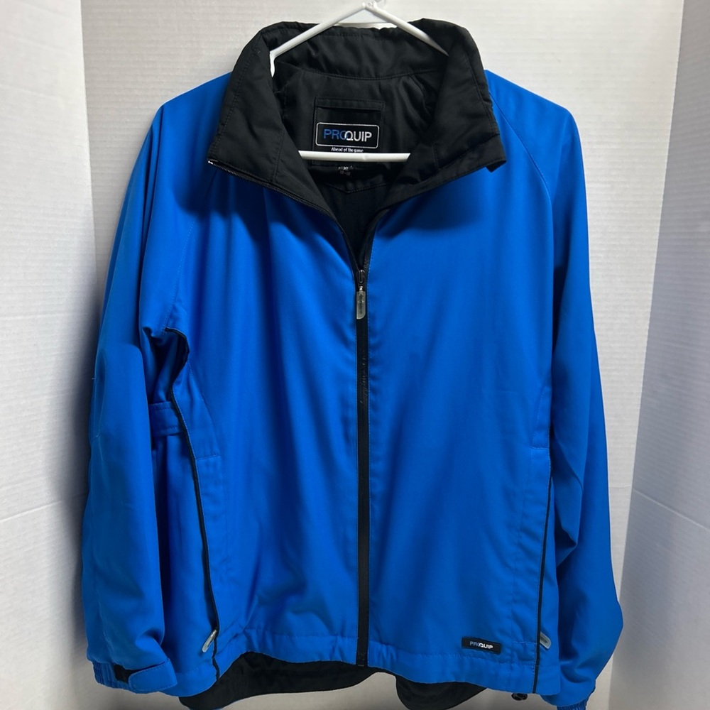 ProQuip Women's Blue Darcey Jacket Waterproof Golf Jacket Size XL (16-18)